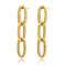 Thick link linear drop earrings - Karine Sultan