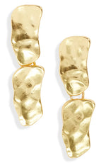 E57040 Boucles d'oreilles pendantes pavés - Karine Sultan - Vignette | Karine Sultan