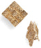 Basketweave clip-on earrings - Karine Sultan
