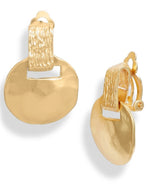 E67110 Boucles d'oreilles clips pendantes courtes - Karine Sultan - Vignette | Karine Sultan