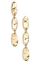 Textured linear drop earrings - Karine Sultan