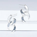 E69026 Boucles d'oreilles grosse maille gourmette - Karine Sultan - Vignette | Karine Sultan