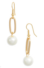 E70583 Boucles d'oreilles pendantes goutte allongée perles - Karine Sultan - Vignette | Karine Sultan