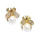 E71070 Boucles d'oreilles abeilles - Karine Sultan - Vignette | Karine Sultan