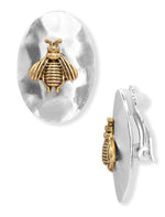 E74618 Boucles d'oreilles clips Métaux mixtes - Karine Sultan - Vignette | Karine Sultan