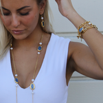 E75540 Boucles d'oreilles pendantes - Karine Sultan - Vignette | Karine Sultan