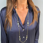 N75533 Collier station délicates pierres précieuses de cyanite - Karine Sultan - Vignette | Karine Sultan