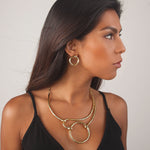 E58089 Boucles d'oreilles heurtoir - Karine Sultan - Vignette | Karine Sultan