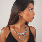 E58089 Boucles d'oreilles heurtoir - Karine Sultan - Vignette | Karine Sultan