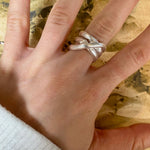 R71026 Bague rayures superposées - Karine Sultan - Vignette | Karine Sultan