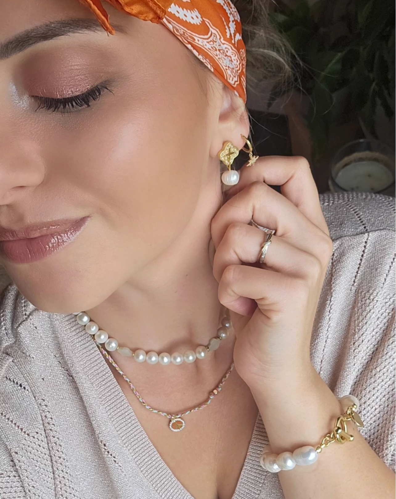 B71080 Bracelet perles d'eau - Karine Sultan - Karine Sultan