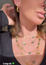 N72508 Collier multi rangs pièces et perles plates - Karine Sultan - Vignette | Karine Sultan