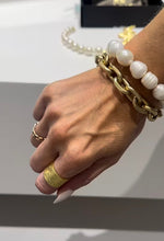 B75502 Bracelet superposé perles et chaîne forçat - Karine Sultan - Vignette | Karine Sultan