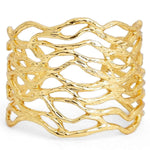 B56005 Bracelet Manchette ajourée - Karine Sultan - Vignette | Karine Sultan