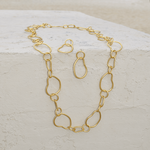 E71040 Boucles d'oreilles pendantes maillons bio - Karine Sultan - Vignette | Karine Sultan