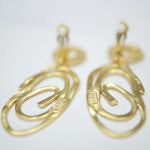 E70800 Boucles d'oreilles clips goutte tourbillonnante - Karine Sultan - Vignette | Karine Sultan