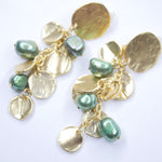 E75510 Boucles d'oreilles clips vert - Karine Sultan - Vignette | Karine Sultan