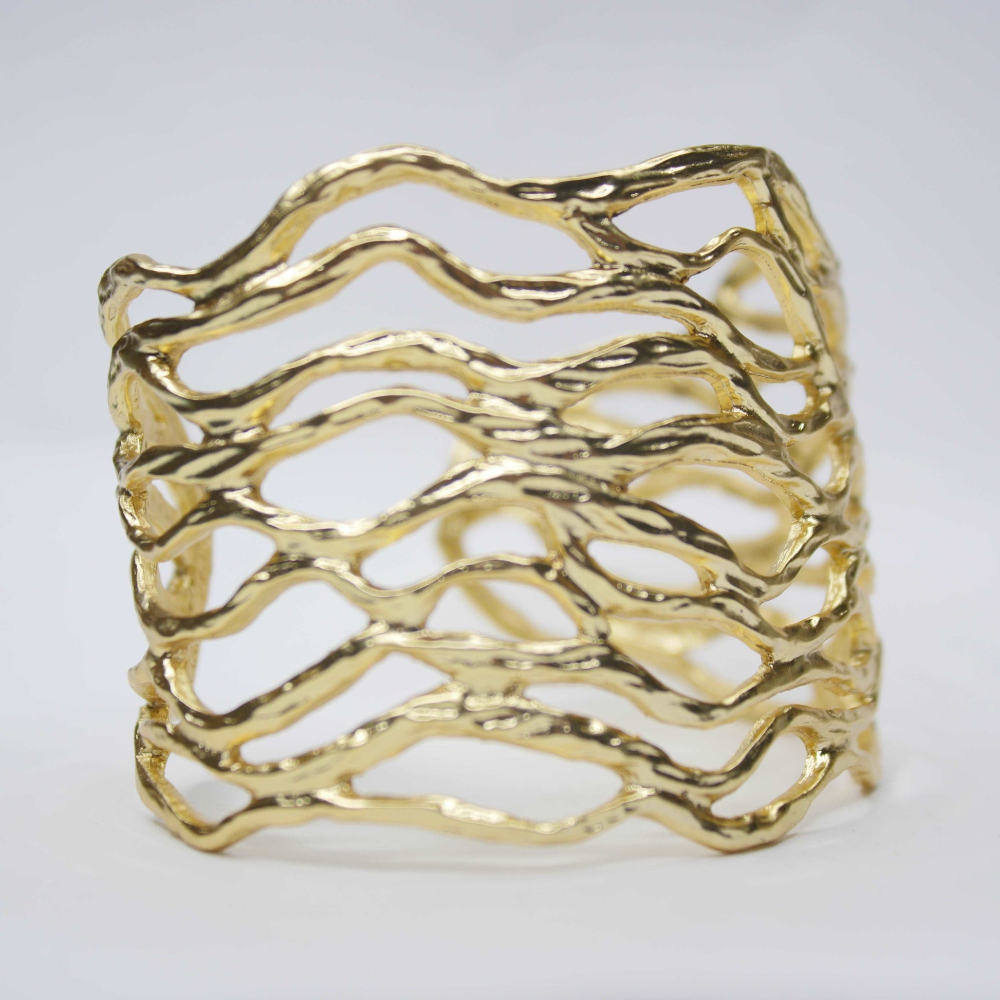 B56005 Bracelet Manchette ajourée - Karine Sultan