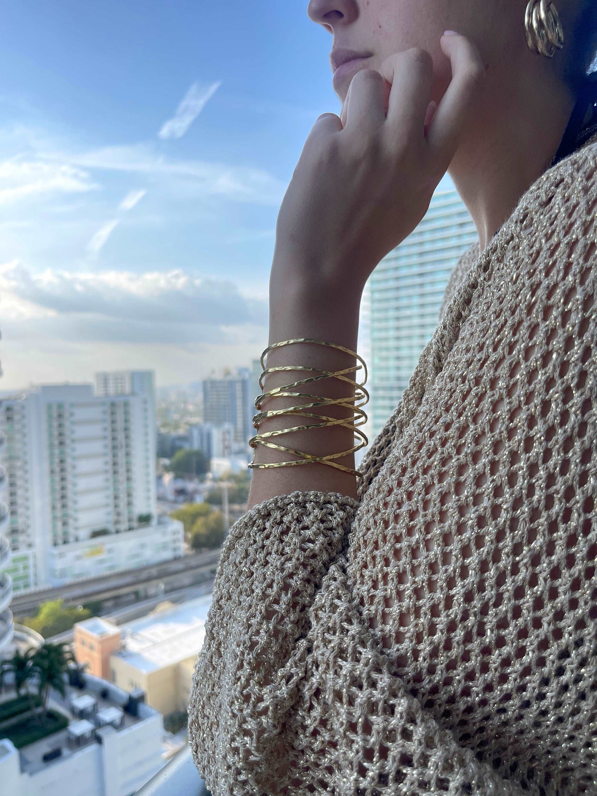 Wire Cuff - Karine Sultan
