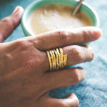 R52102 Bague Tourbillonnante - Karine Sultan - Vignette | Karine Sultan