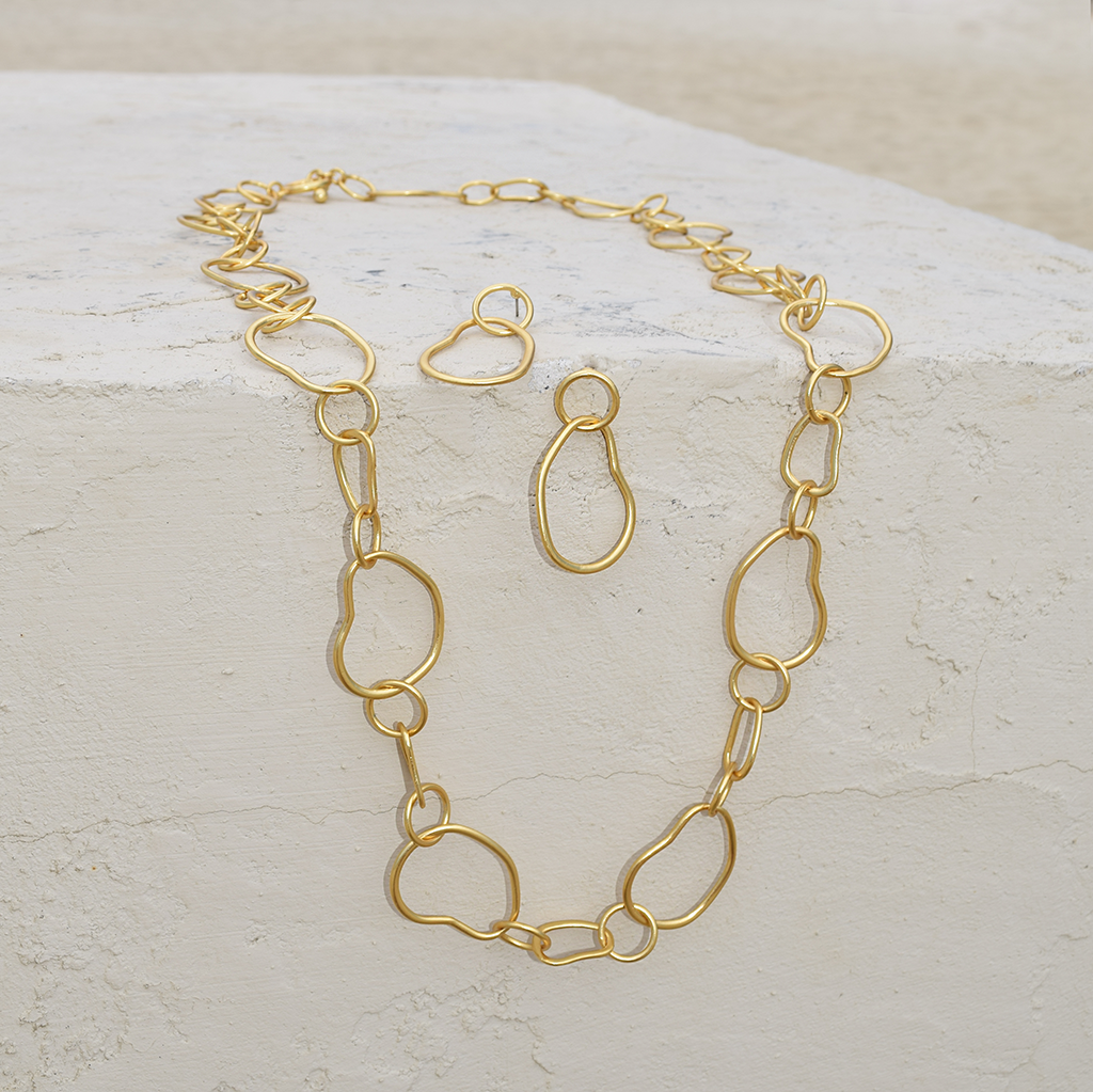 N71039 Collier maillons bio - Karine Sultan - Karine Sultan