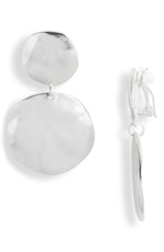 E56094 Boucles d'oreilles clips double disques - Karine Sultan - Vignette | Karine Sultan