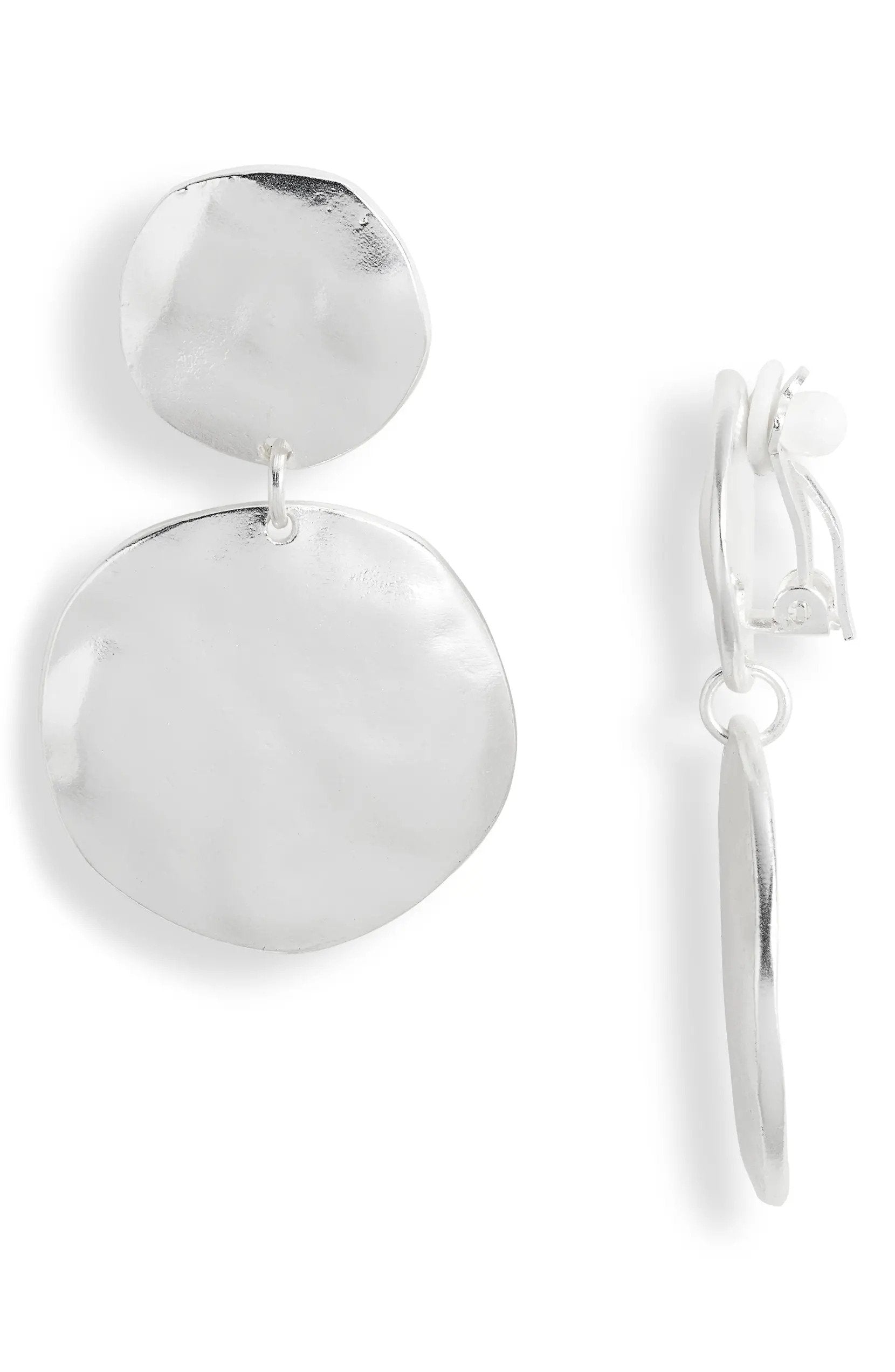 Irregular Discs Statement Clip On - Karine Sultan Official Website