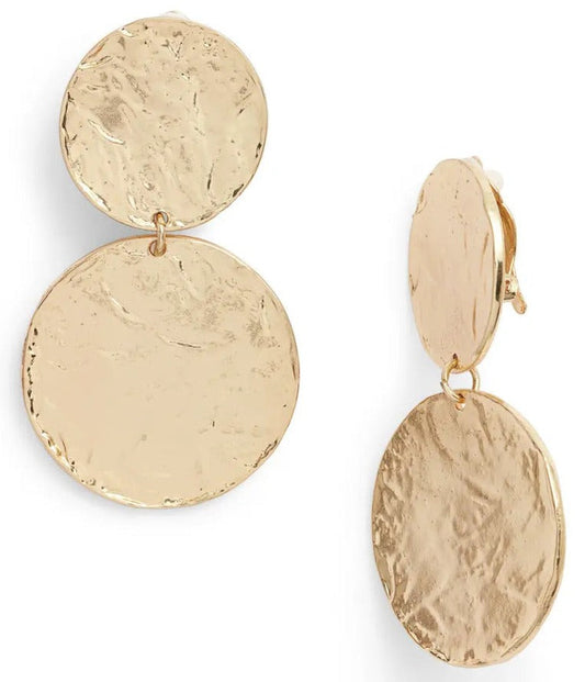 Double Discs Statement Clip On - Karine Sultan Official Website