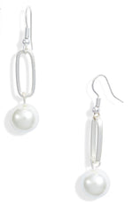 E70583 Boucles d'oreilles pendantes goutte allongée perles - Karine Sultan - Vignette | Karine Sultan