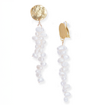 E75508 Boucles d'oreilles clips Goutte de Neige - Karine Sultan - Vignette | Karine Sultan
